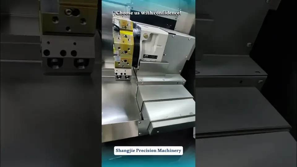 46-Type Gang Tool CNC Lathe in Operation